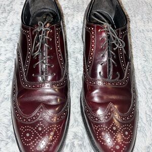 Classic Burgundy Brogue Oxfords